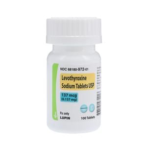 Levothyroxine Sodium Tablets 137mcg Bottle 100/Bt