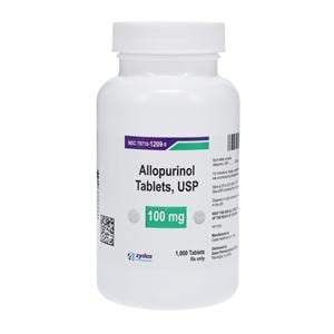 Allopurinol Tablets 100mg Bottle 1000/Bt