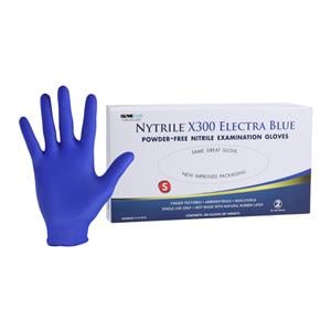 DSM-ASP Nytrile X300 Nitrile Exam Gloves X-Small Electra Blue Non-Sterile, 10 BX/CA