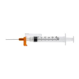 EasyPoint Needle/Syringe 3mL 25gx1" Safety Device 50/Bx