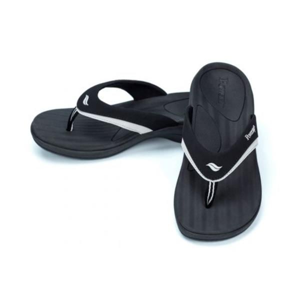 Powerstep Fusion Recovery Sandal Black/Light Gray Women 11