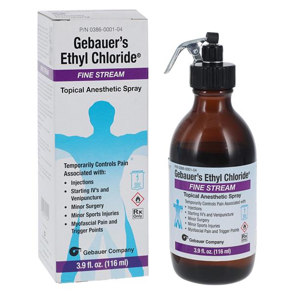 Ethyl Chloride Topical Spray Fine Stream Bottle 3.9oz 4/PK