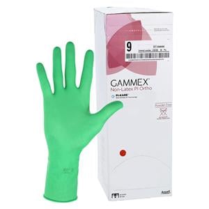 Gammex Polyisoprene Surgical Gloves 9 Green, 4 BX/CA