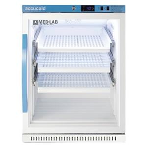 Accucold Medical/Laboratory Refrigerator 6 Cu Ft Glass Door 2 to 10C Ea