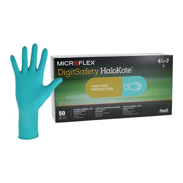 Digitsafety HaloKote Exam Gloves Small Extended Green Non-Sterile, 10 BX/CA