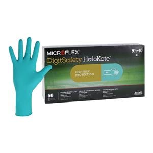 Digitsafety HaloKote Exam Gloves X-Large Extended Green Non-Sterile, 10 BX/CA