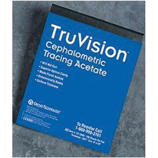 TruVision Cephalometric Tracing Acetate Pad 8 in x 10 in Ea