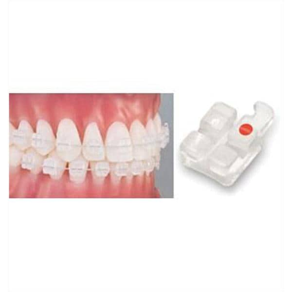 PURE Roth Orthodontic Ceramic Sapphire Bracket 0.022 in UR Cntrl 10/Pk