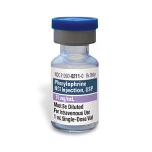 Phenylephrine HCl Injection 10mg/mL SDV 1mL 25/Bx
