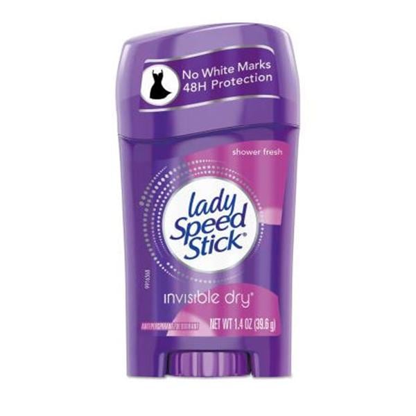 Lady Speed Stick Deodorant 1.4oz Shower Fresh Invisible Dry Ea, 12 EA/CA