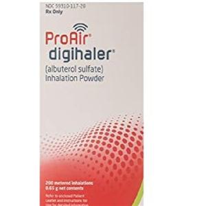 ProAir Digihaler Inhalation Powder 200 Actuations Inhaler 0.65g/E...