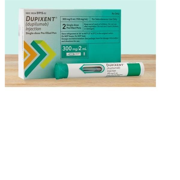 Dupixent Injection 300mg/20mL Prefilled Syringe 2mL 2/Bx