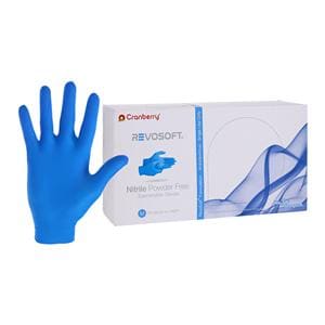 RevoSoft Nitrile Exam Gloves Medium Blue Non-Sterile