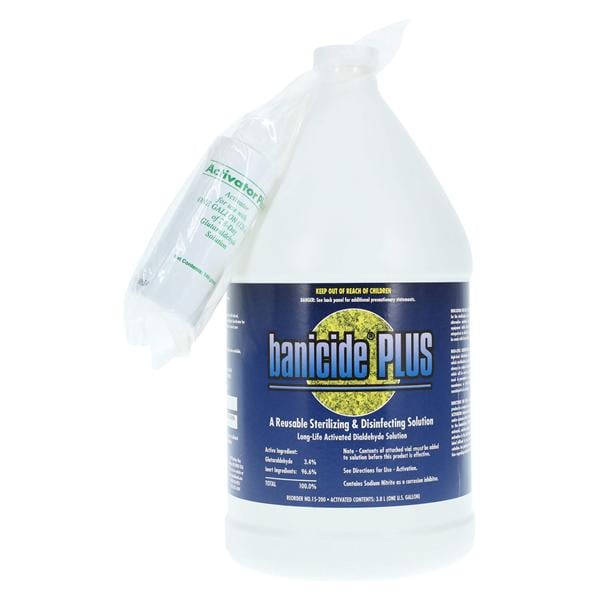 Banicide High Level Disinfectant 2.65% Acidic Glutaraldehyde 1 Gallon Ea, 4 EA/CA
