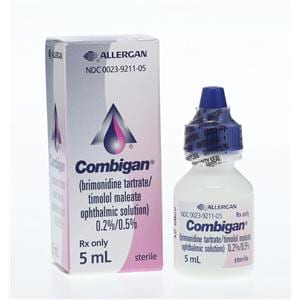 Combigan Ophthalmic Solution 0.2%/0.5% Bottle 5ml/Bottle