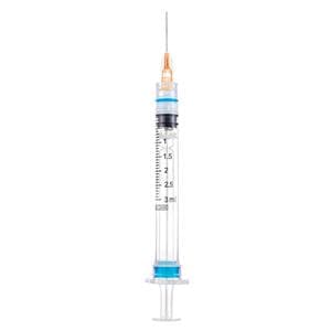 Sol-Care Safety Needle/ Syringe 25gx1" 3mL Luer Lock Safety Device LDS 100/Bx, 8 BX/CA