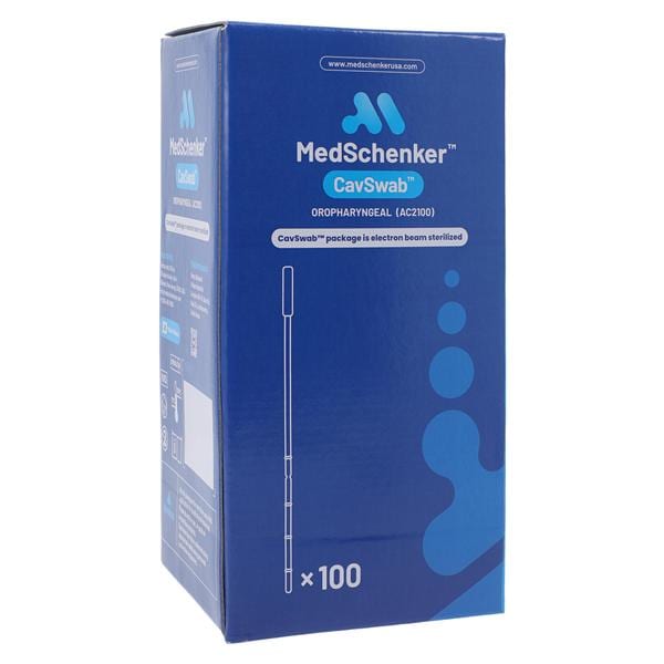 MedSchenker CavSwab Oropharyngeal Swab Sterile 100/Bx, 20 BX/CA