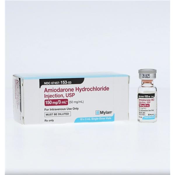 Amiodarone HCl Injection 50mg/mL SDV 10/Bx