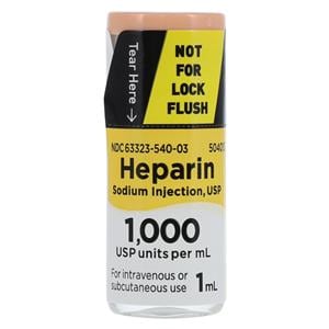 Heparin Sodium Injection 1000U/mL MDV 1mL 25/Bx