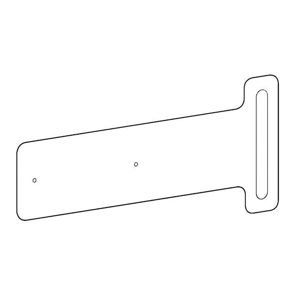 Sharps Container Bracket 1.2lb White 12.6x5.5x0.1" Metal For Ergotron Med Crt Ea