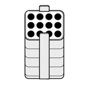 Centrifuge Adapter For 250 mL Rectangular Bucket 12 Place A-4-62 Ea