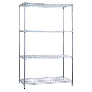 Shelving Unit 36x18x72" Chrome Wire With 3 Shelves Ea