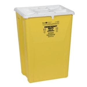 Sharps Waste Container 18gal Yellow 24.68x17.3x13" Ld Lk Ld Plstc 7/Ca