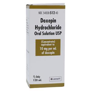 Doxepin HCl Oral Concentrate 10mg/mL Bottle 120mL/Bt