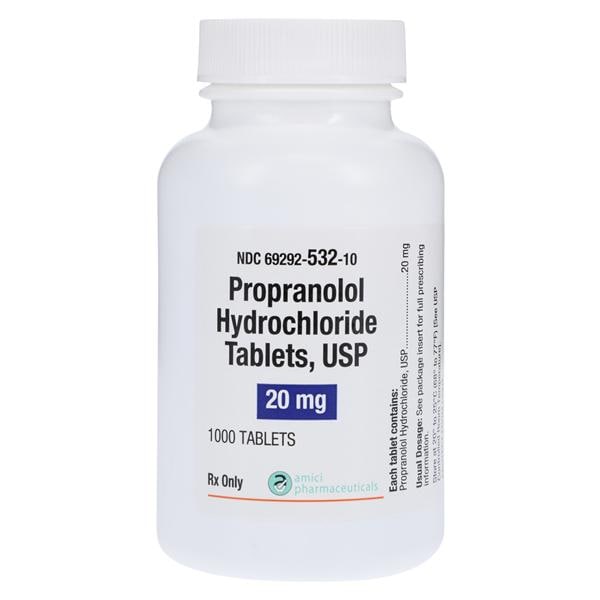 Propranolol HCL 20mg 1000/Bt