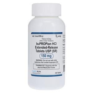 Bupropion HCl SR Extended-Release Tablets 150mg Bottle 250/Bt