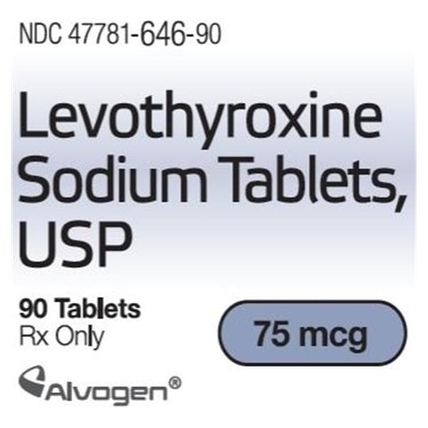 Levothyroxine Sodium Tablets 75mcg Bottle 90/Bt