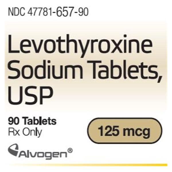 Levothyroxine Sodium Tablets 125mcg Bottle 90/Bt