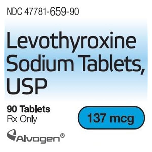 Levothyroxine Sodium Tablets 137mcg Bottle 90/Bt
