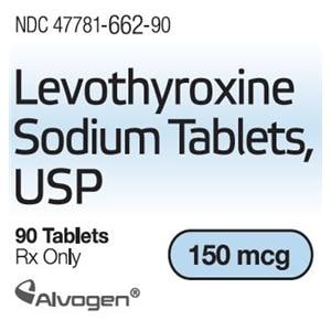 Levothyroxine Sodium Tablets 150mcg Bottle 90/Bt
