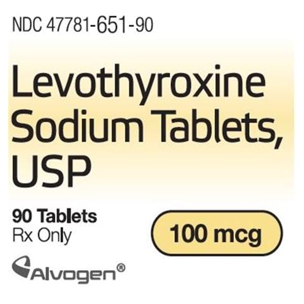Levothyroxine Sodium Tablets 100mcg Bottle 90/Bt