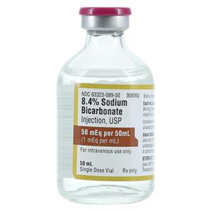 Sodium Bicarbonate 8.4% Injection 8.4% SDV 50mL 25/Bx
