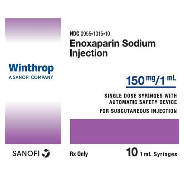 Enoxaparin Sodium Injection 150mg SDV 1mL 10/Bx