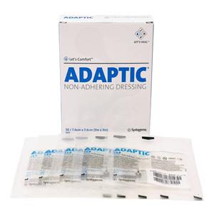 Adaptic Knitted Cellulose Acetate Wound Contact Layer Dressing 3x3 Strl NAdhr LF, 12 CR/CA