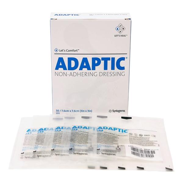 Adaptic Knitted Cellulose Acetate Wound Contact Layer Dressing 3x3 Strl NAdhr LF, 12 CR/CA