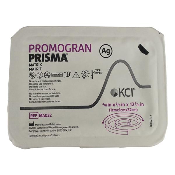 Promogran Prisma Collagen/ORC Silver Collagen Dressing 3/8x3/8x12-5/8" Strl Rp, 4 CR/CA