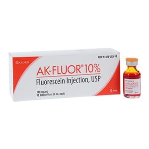 AK-Flour Fluorescein Injection 10% SDV 5mL 12/Bx