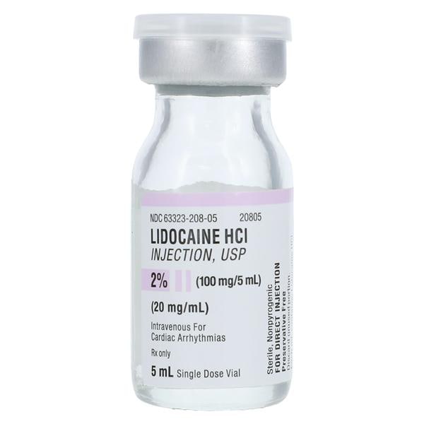 Lidocaine HCl Injection 2% Preservative Free SDV 5mL 25/Bx