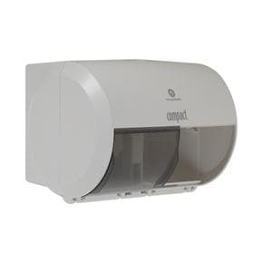 Compact Bathroom Tissue Dispenser White Ea