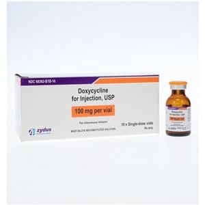 Doxycycline Injection 100mg/vl Powder SDV 10/Bx