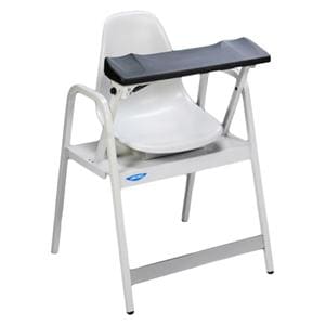 Blood Draw Chair Glacier White Tubular Steel Frame 450lb Capacity Ea