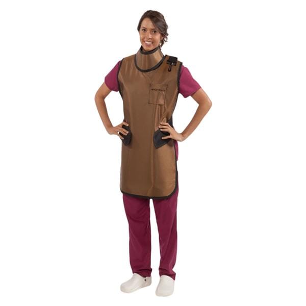 Easy Wrap Apron Black 26x42" With Thyroid Collar Ea