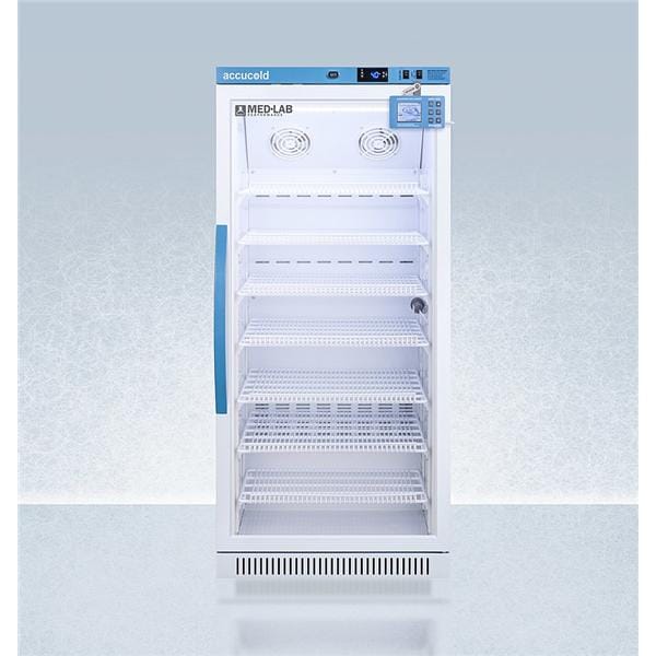 Accucold Performance Series Med/Lb Refrigerator 8 Cu Ft Gls Dr 2 to 10C Ea