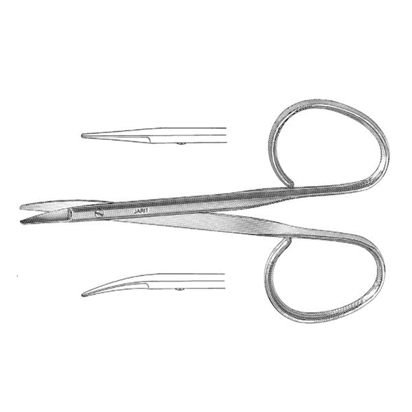 Utility Scissor Curved 3-3/8" Stainless Steel Reusable Ea