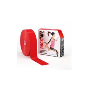 RockTape Kinesiology Tape 97% Cotton/3% Nylon 2"x105' Red Ea