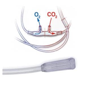 Capnography Cannula Adult Soft Divided 7" 25/Ca